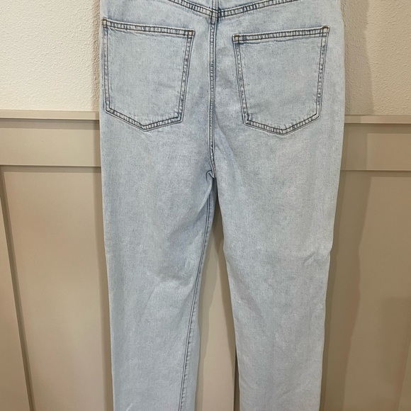 WeWoreWhat High Rise Baggy Straight Leg Distressed Women Jeans Size 27 - Picture 7 of 11
